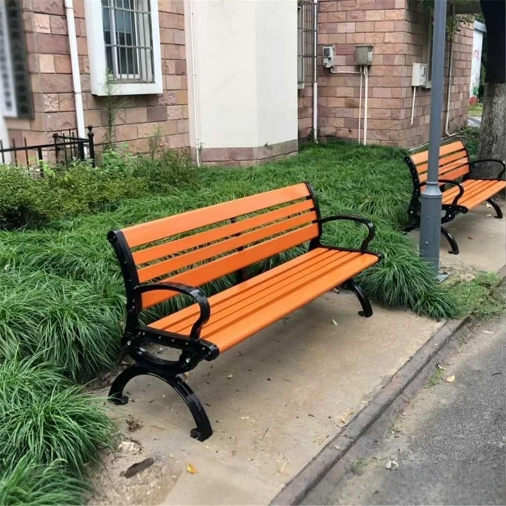 Park Wider Aluminum Alloy Park Outdoor Bench Outdoor Leisure with Backrest Bench Entryway(Small)