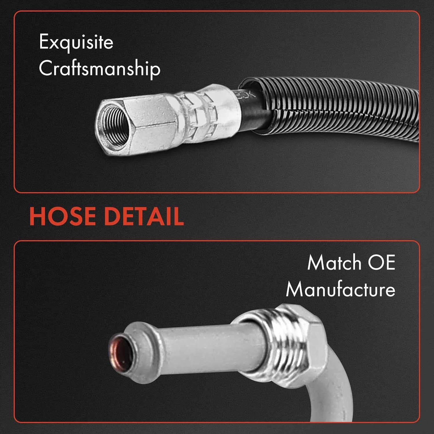 A-Premium Power Steering Hose Pressure Hose Line Assembly Compatible with Dodge Ram 1500 Ram 2500 3500 1997-2002 2-PC Set