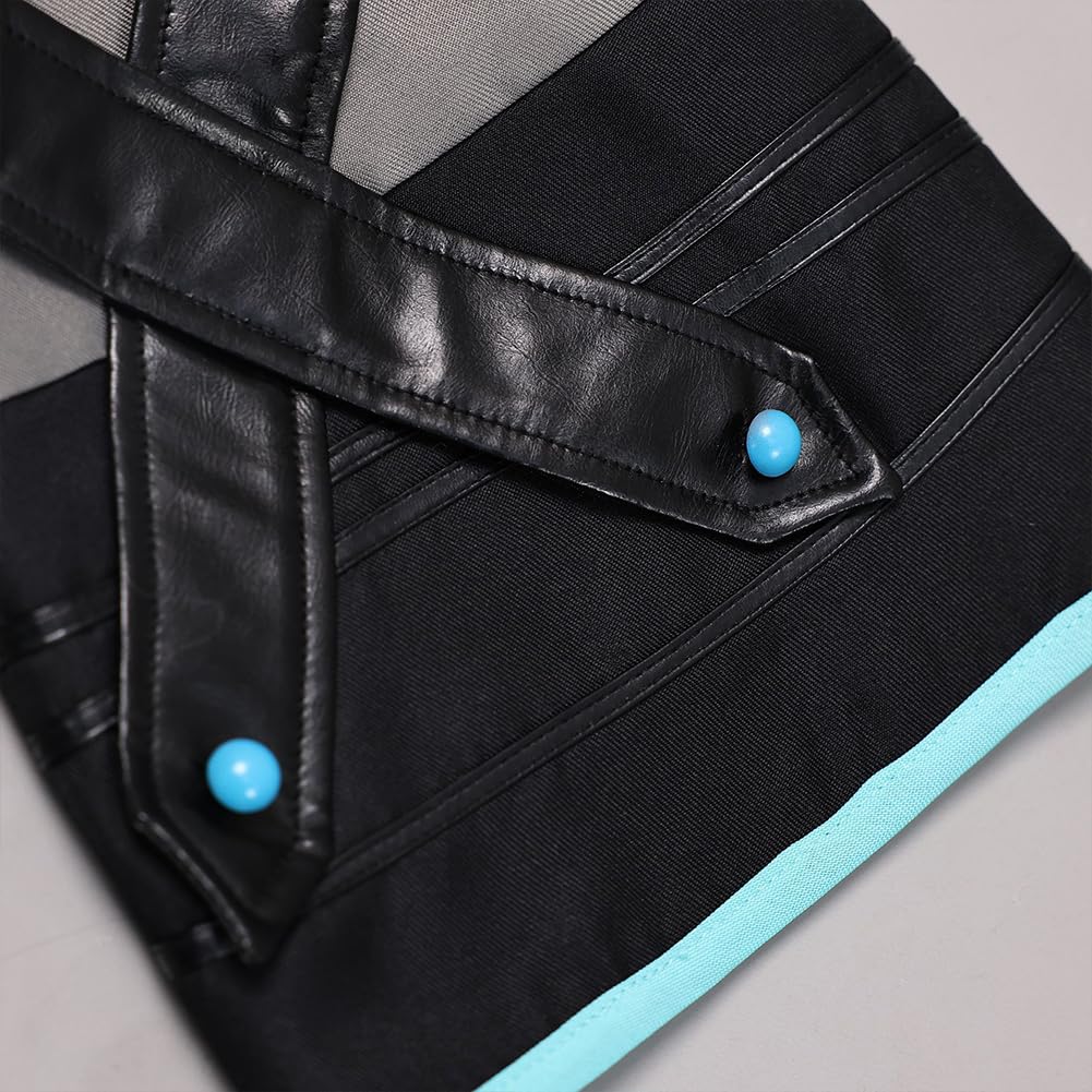 Zhongkaihua Miku - Disfraz completo de cosplay con chaqueta, falda, calcetines, tocados y decoraciones de cruz, traje de personaje de anime para cosplay, Halloween, carnaval para fanáticos