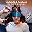 iCooBreeze 100% Natural Silk Eye Mask for Women Men, Soft Pressureless Cooling Blackout Eye Covers for Sleeping, Large Size Sleep Mask fits All Heads Adjustable, 1PC, Vivid Blue