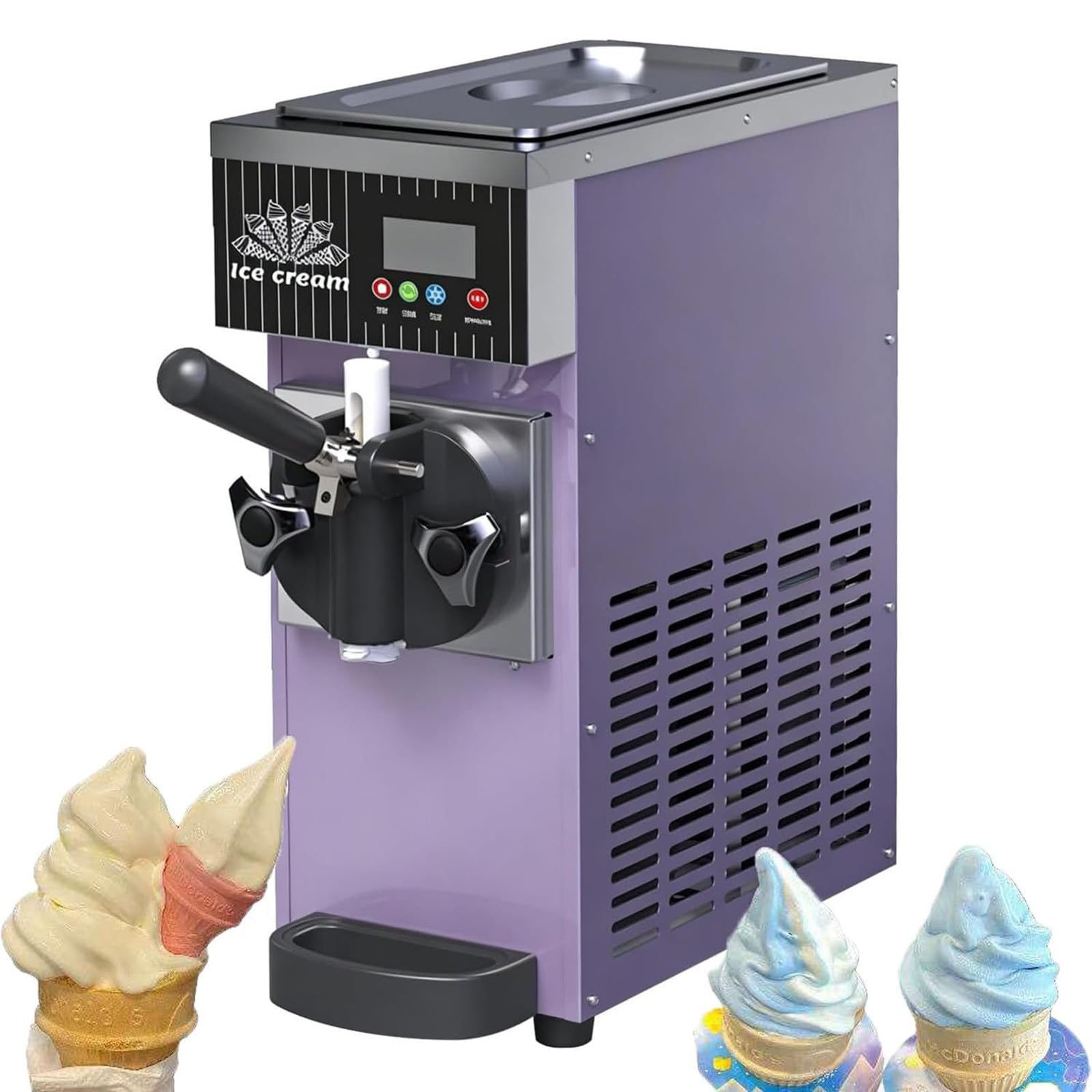 Máquina de Helados, Primera tanda en Unos 10 Minutos Purple