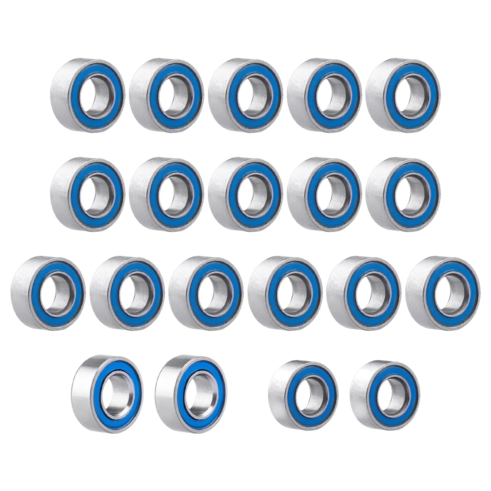 CrazyHobby 20PCS Bearing Kit Steel Sealed for Axial SCX24 Deadbolt Bronco JLU Gladiator C10 Wrangle 1/24 RC Crawler Upgrade Parts