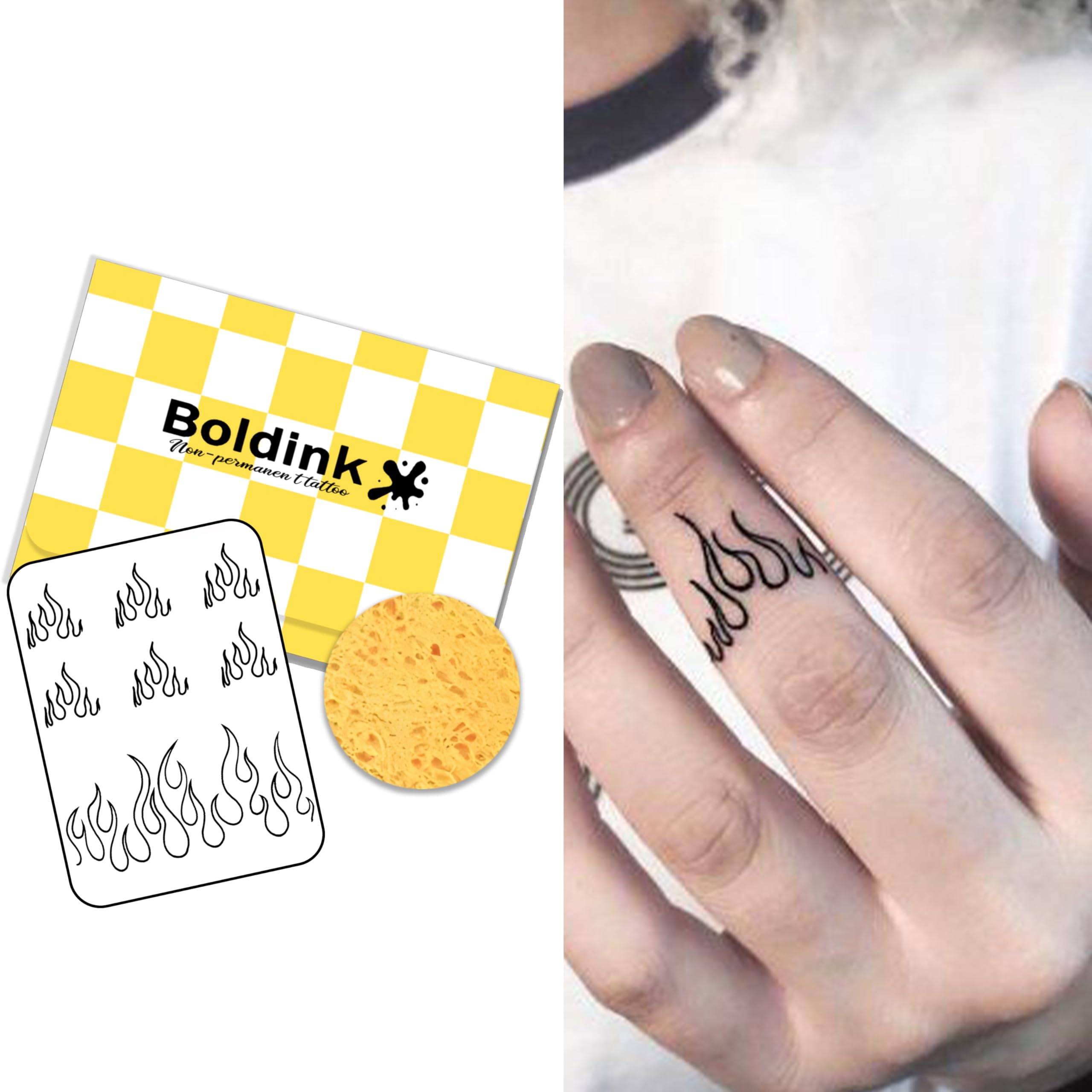 Amazon.co.jp: Boldink タトゥーシール 半永久的 ジャグアタトゥー 2枚