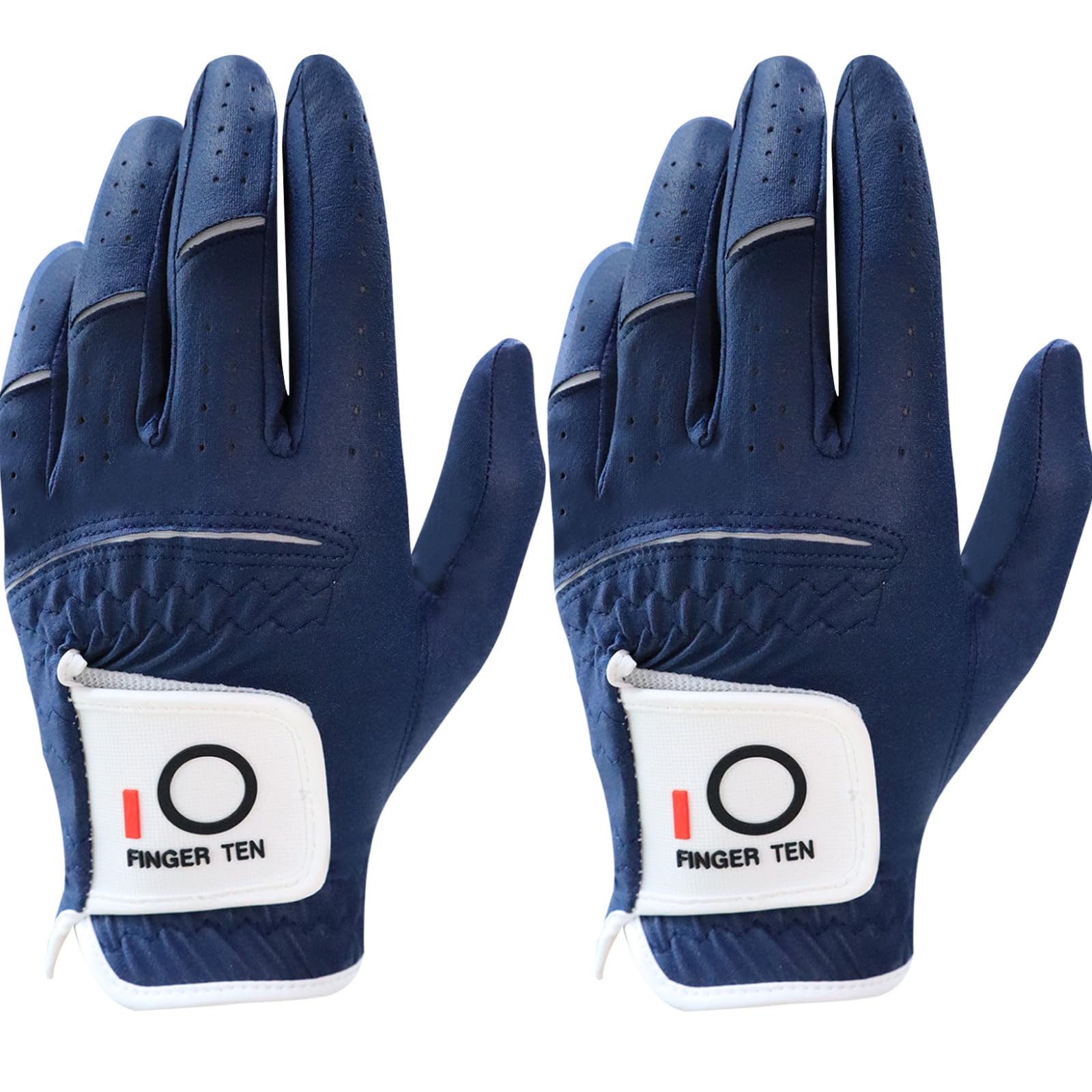 Golf Gloves Men Left Hand Synthetic All Weather Soft Rain Grip Relaxgrip Value 2 Pack