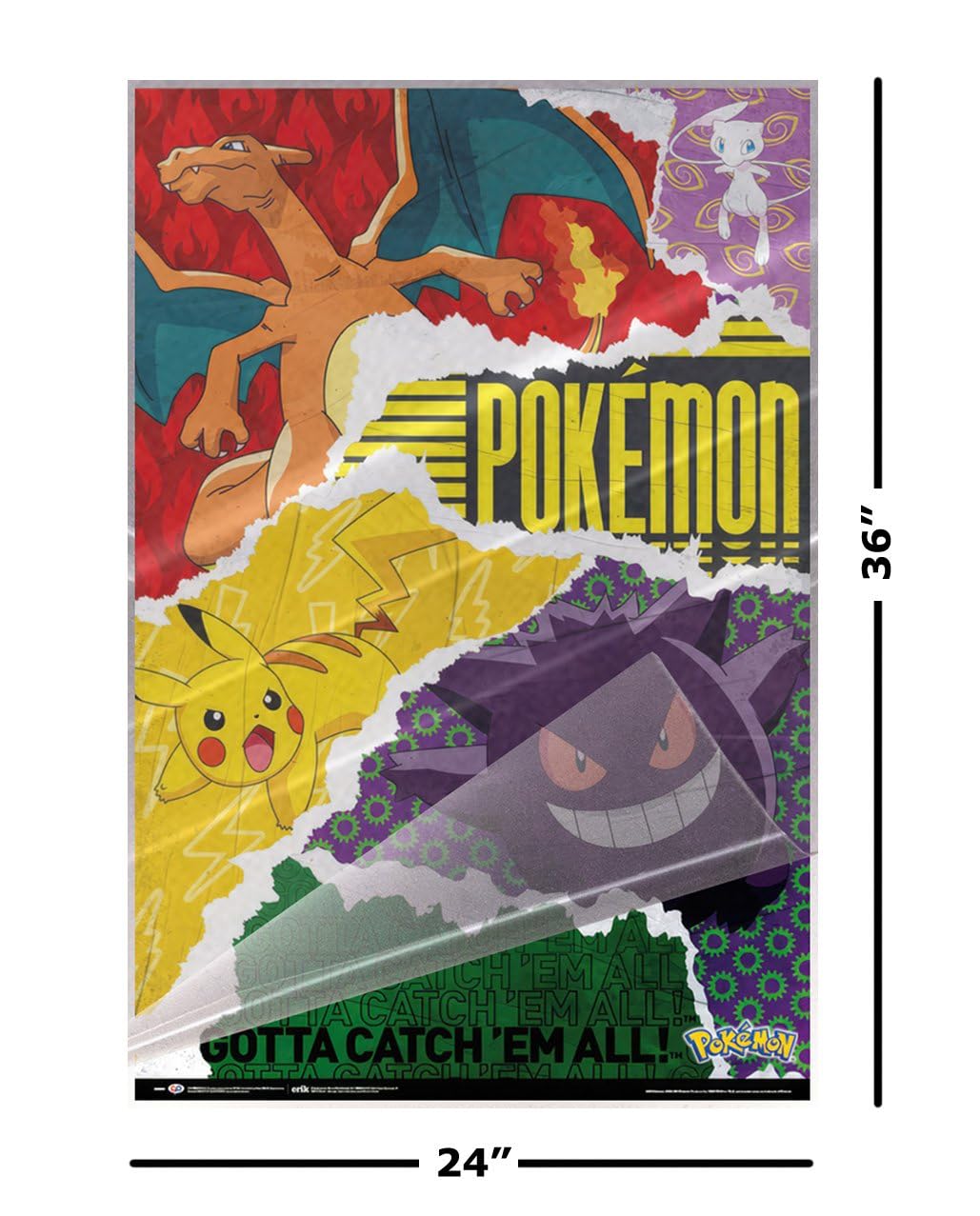 Amazon.com: Pokemon - Manga Anime TV Show Gaming Poster (Gotta