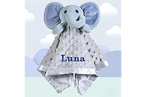 Personalized Elephant Baby Blanket: Comforting and Sentimental for Your Little One
