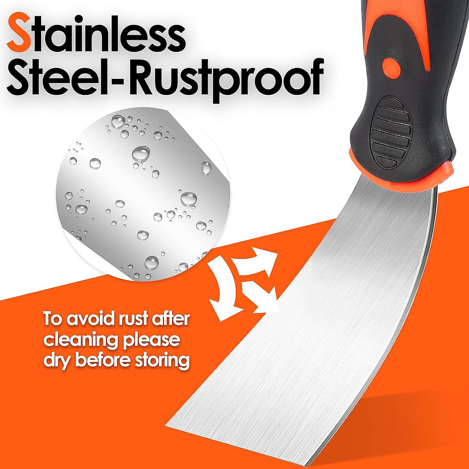 10 Piezas Espatula Masilla, Espátulas de Acero Inoxidable, Espátulas Para Pintura, Cuchillos de Masilla, Cuchillo de llenado Herramienta Multiusos para Masilla