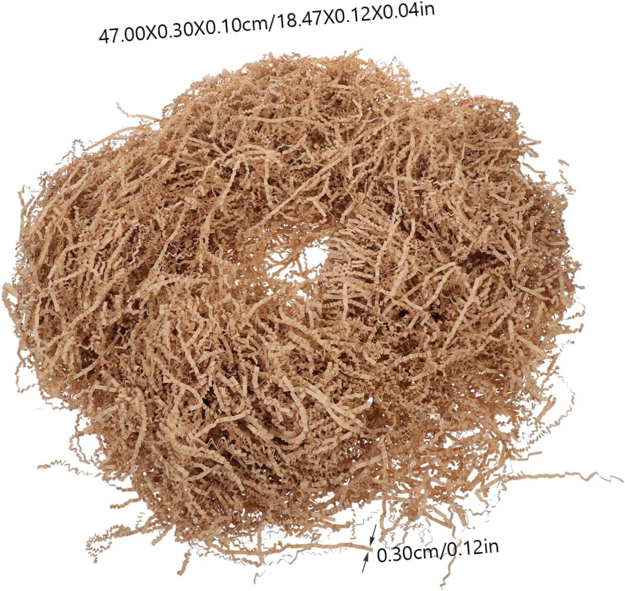 COLLBATH 1kg Crinkle Cut Raffia Paper Shreds for Gift Wrapping Basket Filling and Decoration Natural Packing Filler for All Occasions Christmas Birthdays Weddings and More
