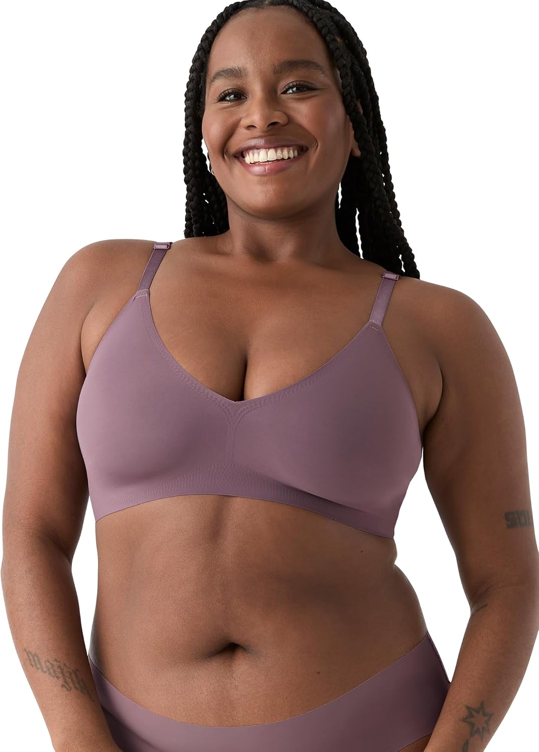 True & Co Women's True Body Triangle Lace Racerback Bra