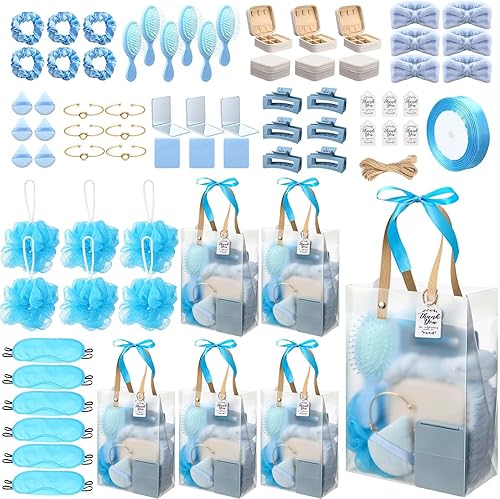 74 premios de baby shower para ganadores de juegos, regalos de baby shower, incluyendo diadema, cepillo para el pelo, caja de joyería con bolsa de