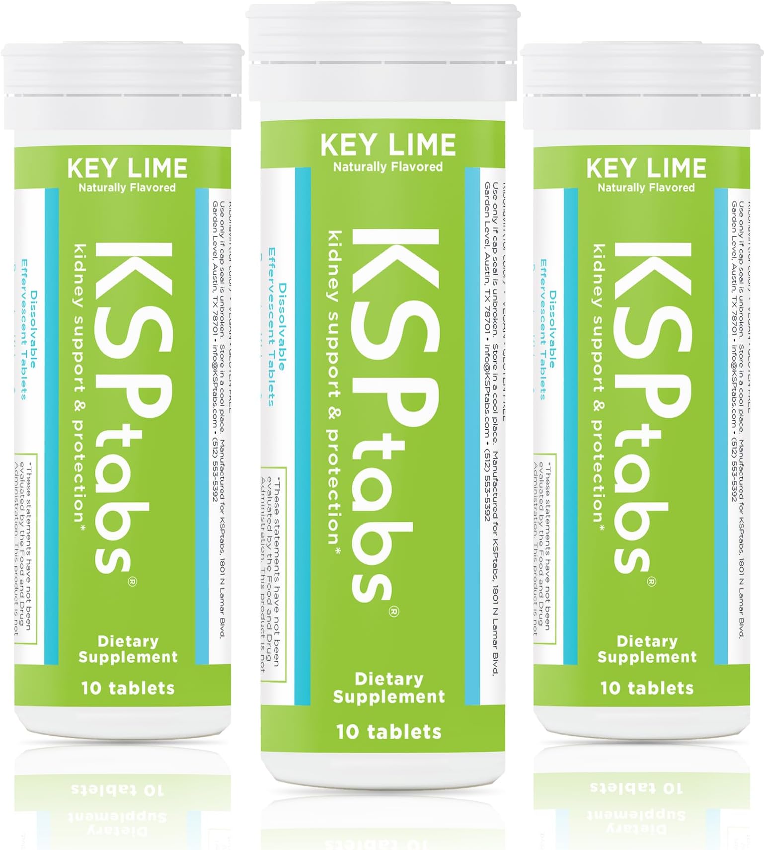 Key Lime All Natural Hydration Health Supplement, 3 Pack