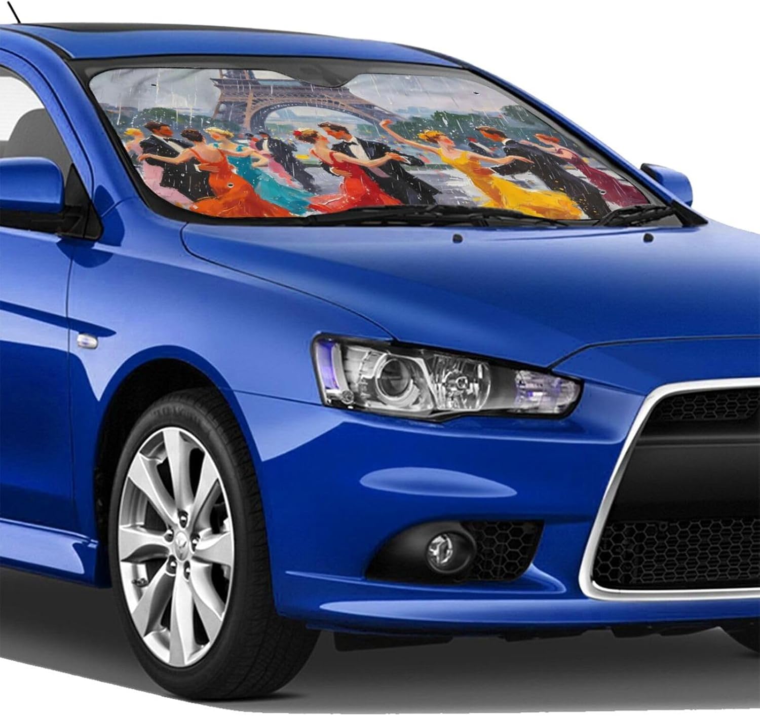 Paris Dancers Car Windshield Sun Shade Foldable image 4