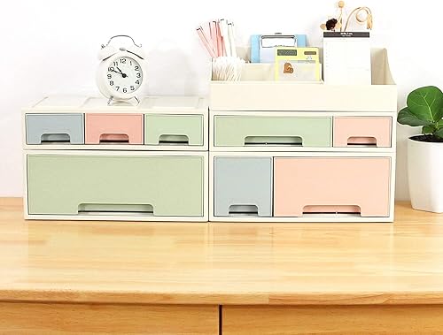 Miniatura 7 de Organizador de maquillaje, caja de almacenamiento de cosméticos, ROSELIFE TAEF-04 Papelería de escritorio, caja de almacenamiento con control