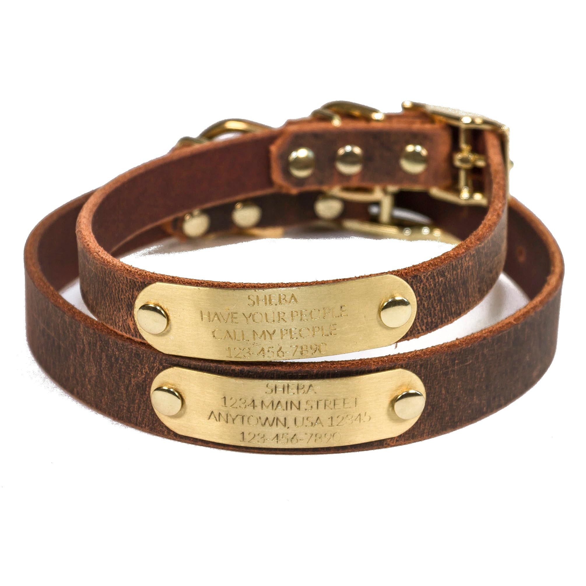 Leather Dog Collars Crafted Elegance for Stylish Pets