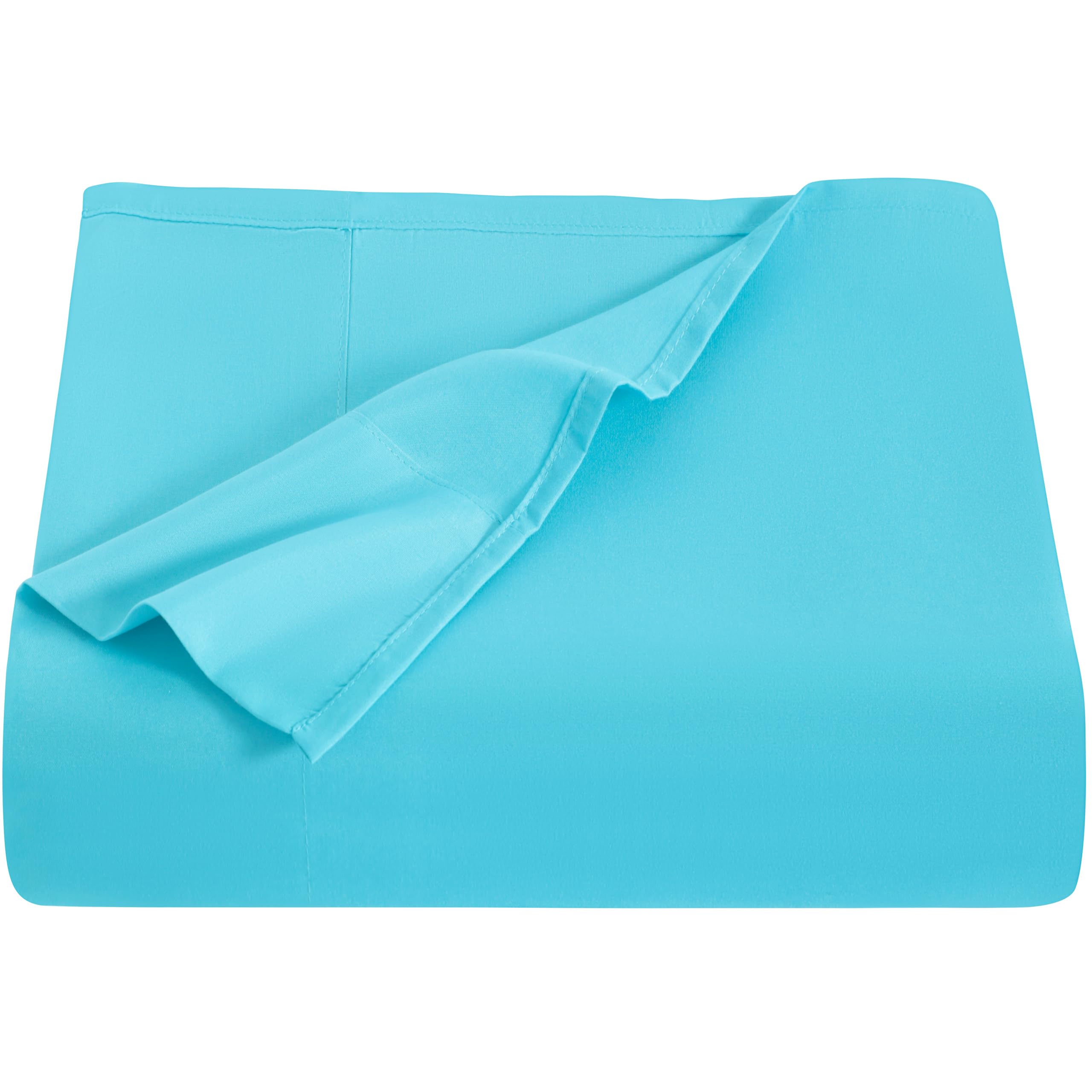 NTBAY Full Microfiber Flat Sheet, 81 x 96, Blue