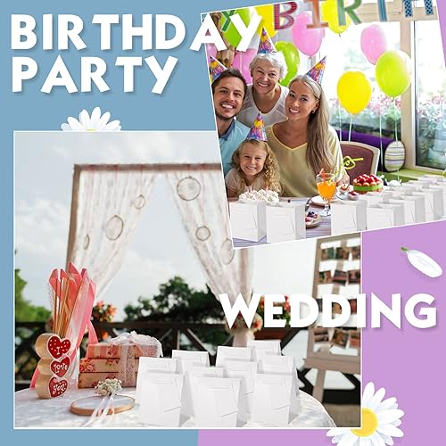 Miniatura 3 de Paquete de 100 mini bolsas de regalo a granel, 4 bolsas de papel de 2.75 x 4.5 pulgadas con etiquetas de regalo, bolsas de regalo de papel extra