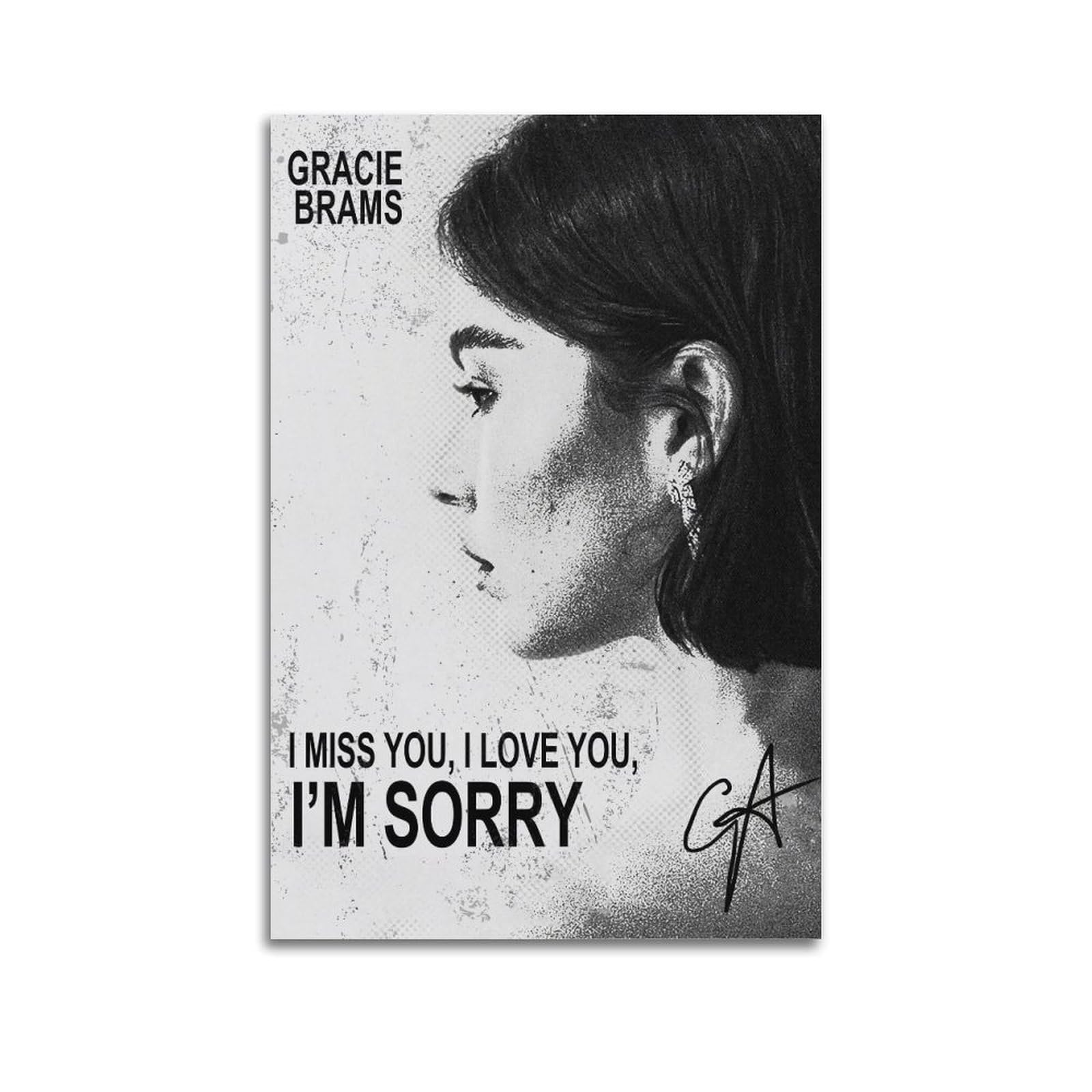 YuagaiouYuagaiou Gracie Poster Abrams Music Vintage Music Posters for Room Aesthetic Canvas Wall Art Bedroom Decor12x18inch(30x45cm)