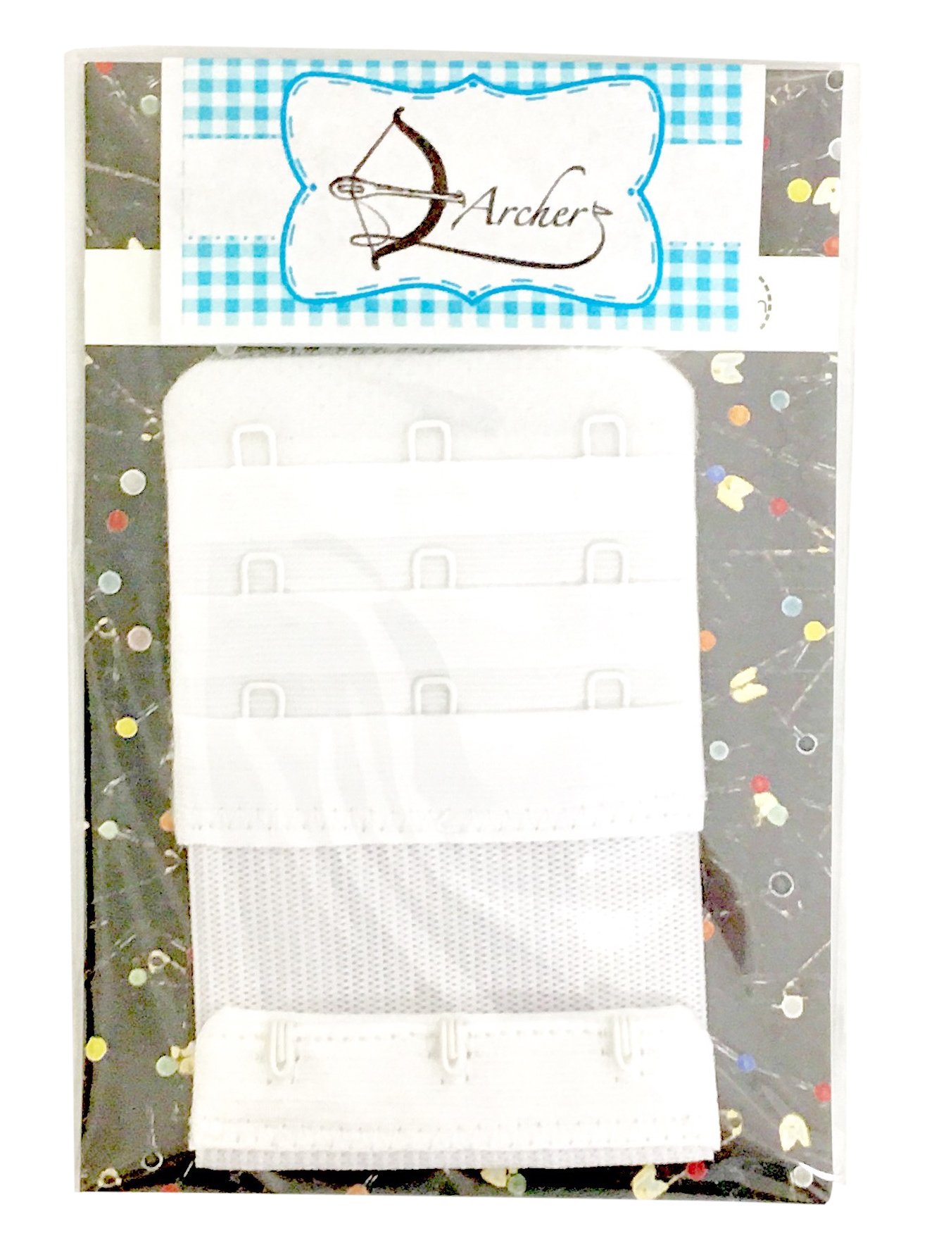 Archer White Bra Extenders 3 Hook, 55 Mm