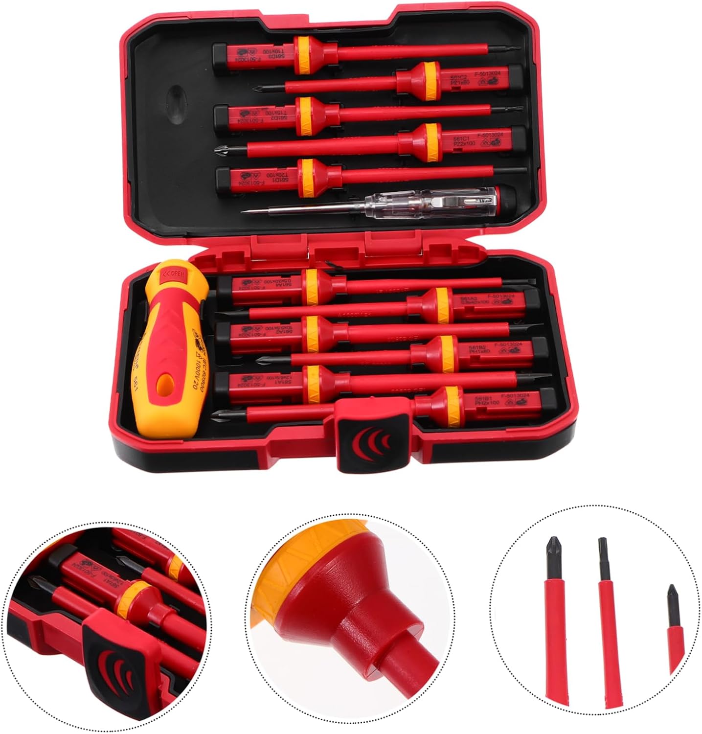 1set Precision Screwdriver Kit for Phone and Tablet Repair Ergonomic Non- Handle Compact and Portable Tools for Easy Device Disassembly