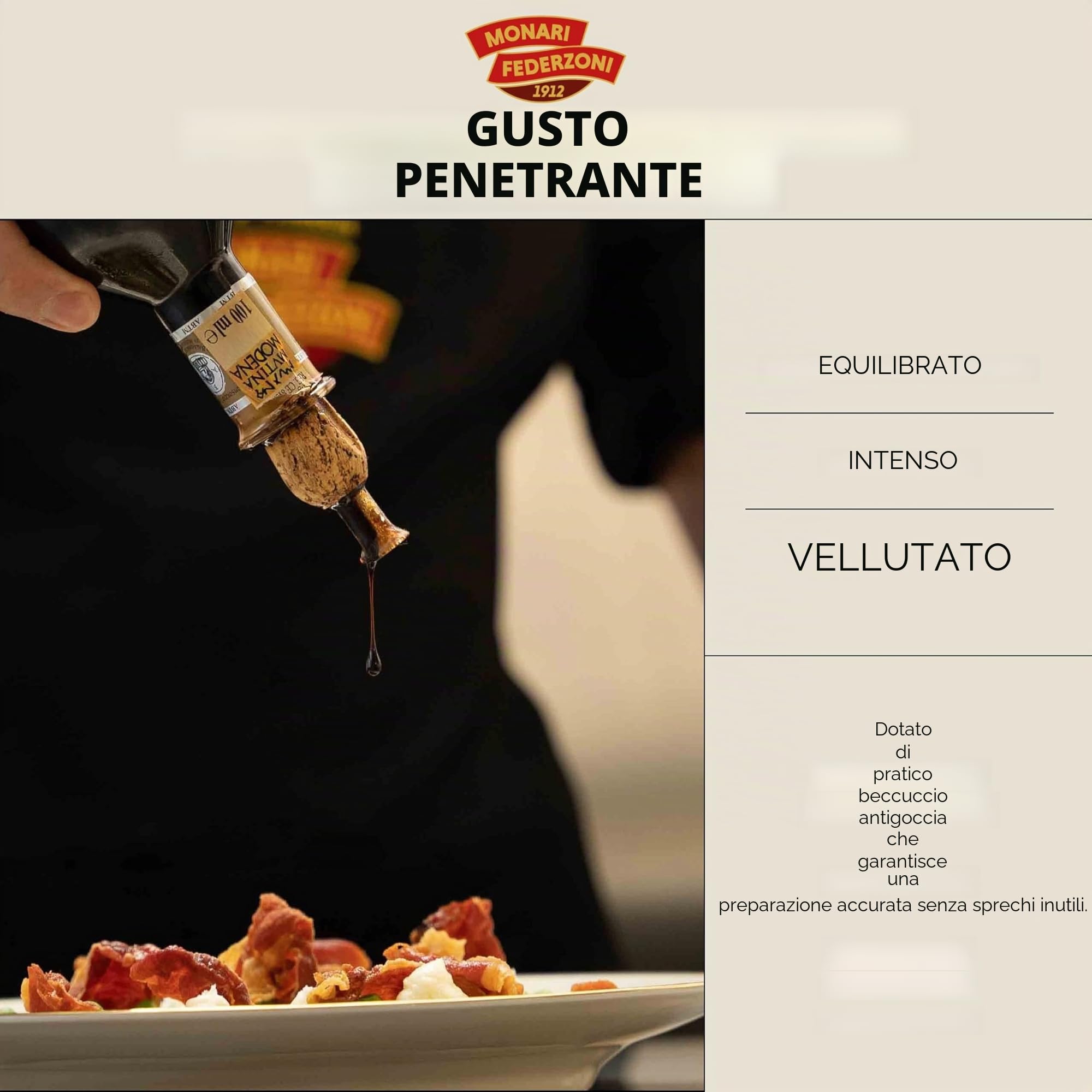 Monari Federzoni Aceto Balsamico Tradizionale di Modena DOP Affinato 12 Anni 100 ml
