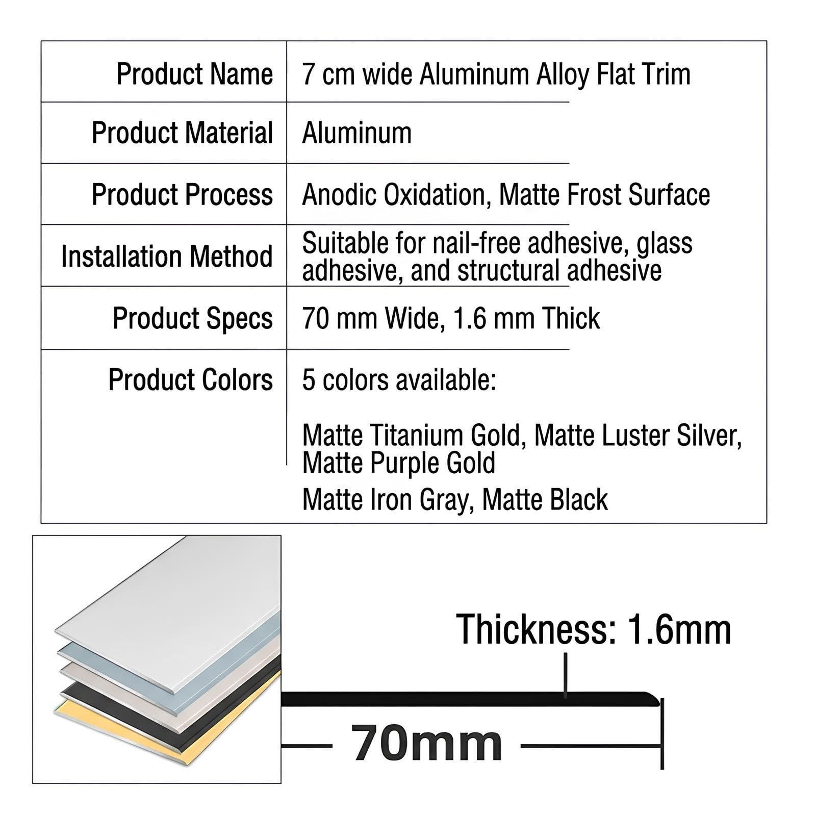 Striscia Di Transizione Pavimento In Alluminio Larghezza 70 Mm | Soglia Porta Profili In Metallo Per Laminato Del Pavimento Piastrella 80/85/90/95/100cm(Silver,70mmx145cm)