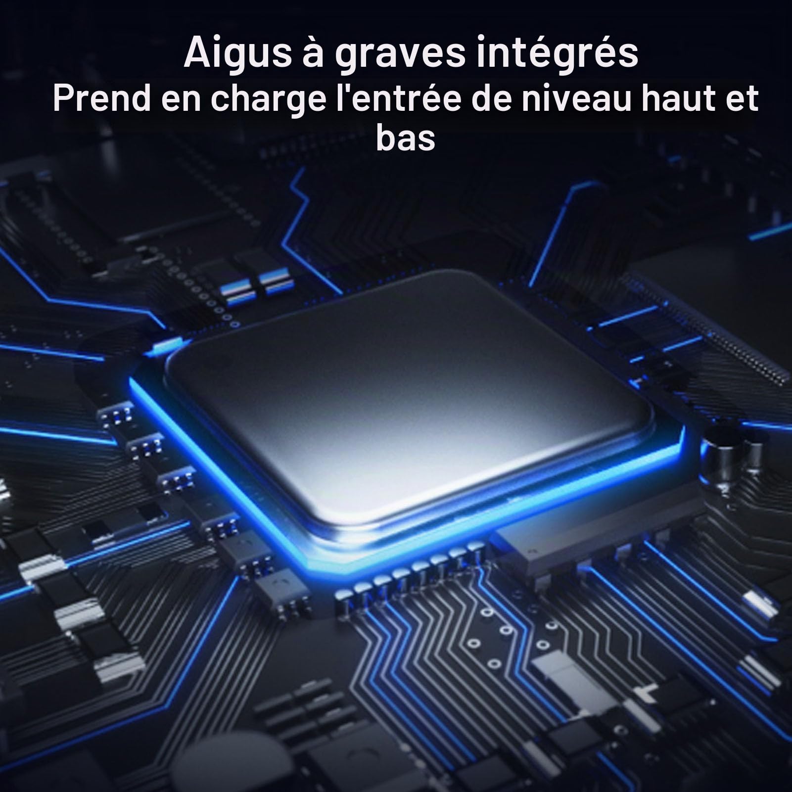 Amplificateur de Puissance Stéréo de Voiture Classe AB Amplificateur de Puissance Audio à 4 Canaux 7800 W Amplificateur Haute Puissance pour Camion Bateau UTV Moto DC 12 V