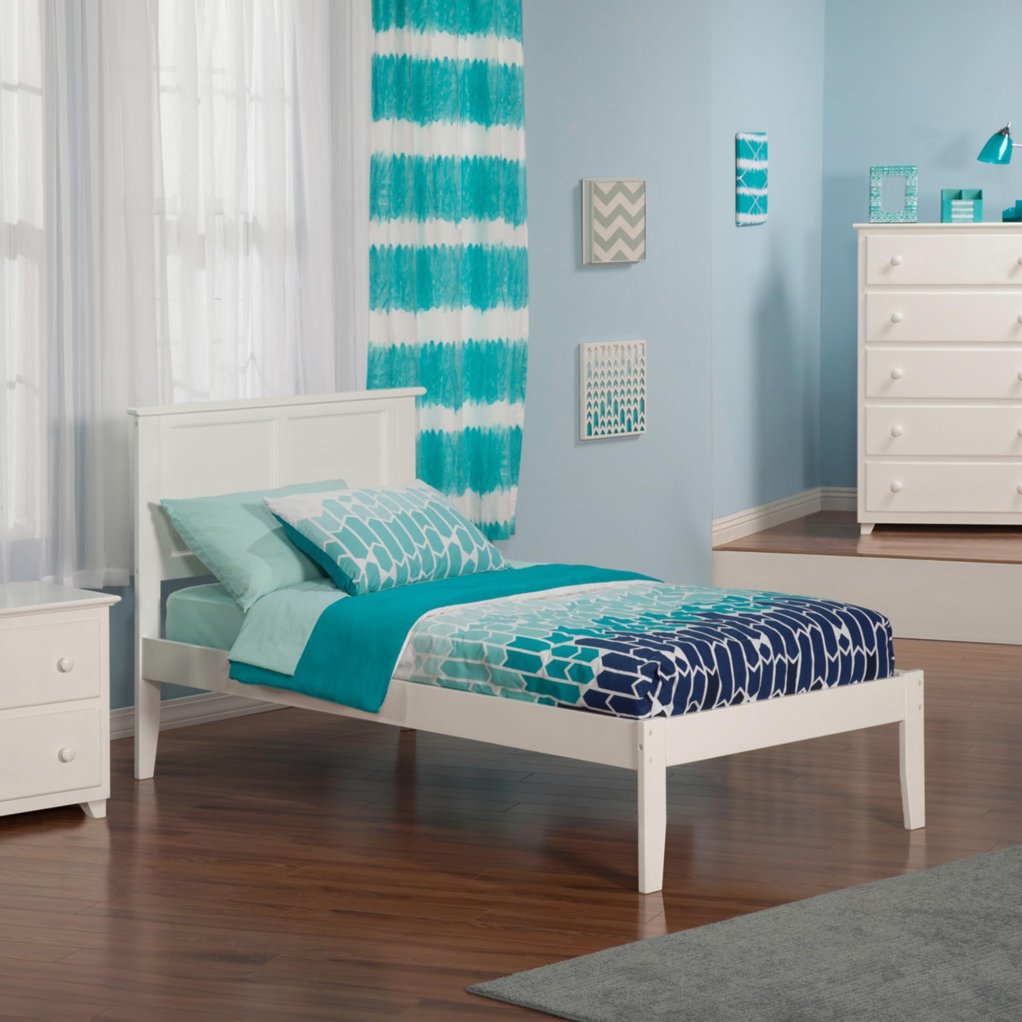 Madison Twin XL Platform Bed, White