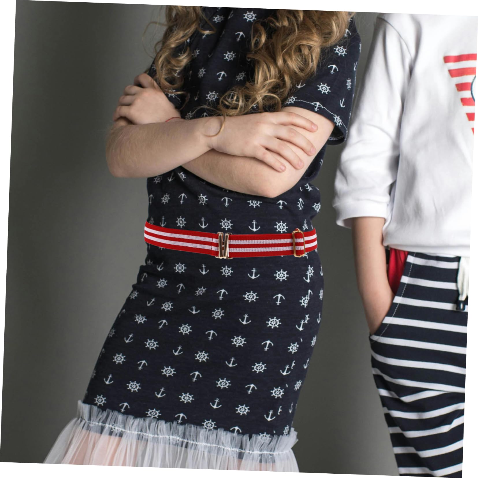 GAROZATION Kids Belts 3 Pack Stretchy Waist Belts Safe Buckle for Babies Toddlers Boys Girls Multicolored Random Color