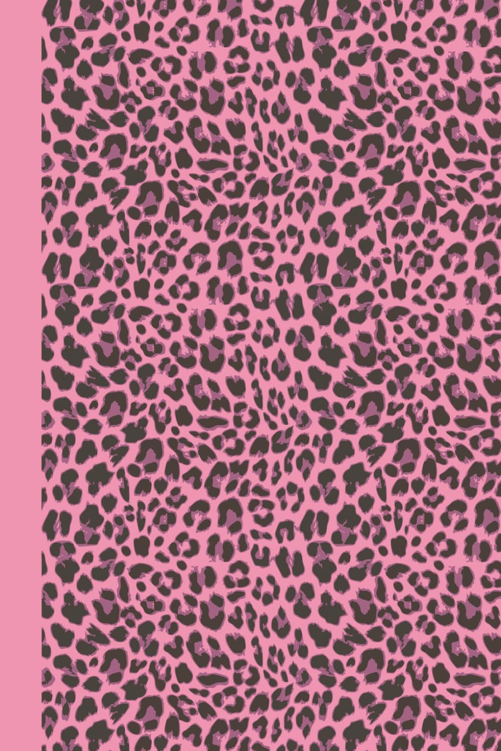 Sketchbook: Animal Print (Pink Leopard) 6x9 - BLANK JOURNAL WITH NO LINES - Journal notebook with unlined pages for drawing and writing on blank paper (Animal Print Sketchbook Series)