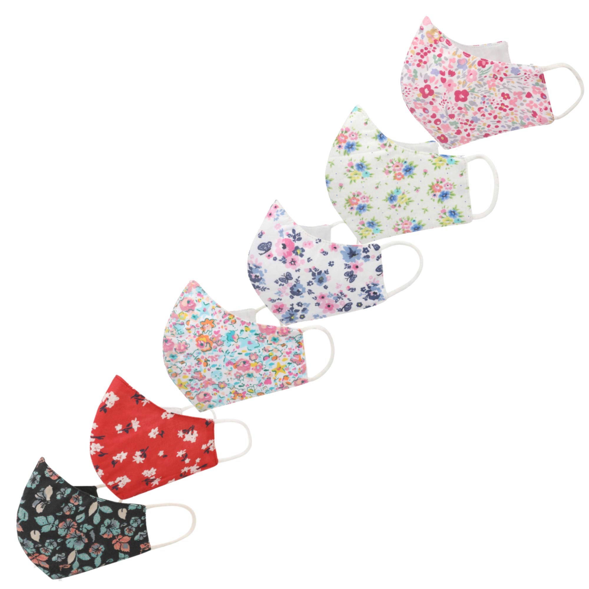 LAURET BLANC Cotton Anti Pollution Washable Reusable Outdoor Face Masks- Designer Floral Pattern