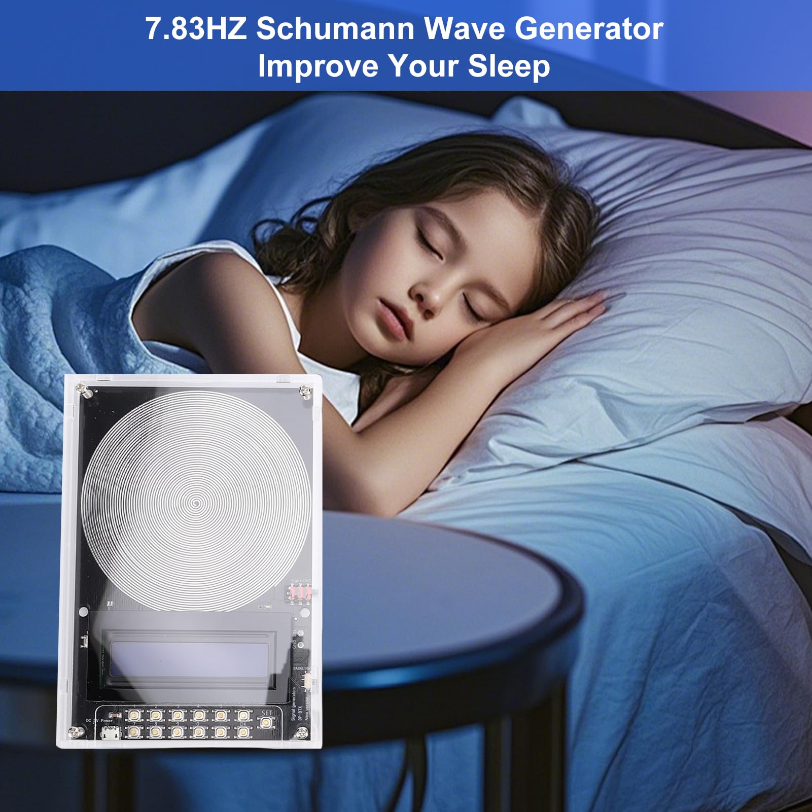 Eujgoov Generador de Resonancia, Frecuencia Ajustable de 0,01-299000 Hz con Ondas Invertidas Cuadradas Sinusoidales Puras para Relajación en Estudio de Laboratorio (BLACK)