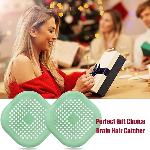 Miniatura 48 de Recolector de cabello cuadrado con ventosas para desagüe, tapón de silicona para ducha, fuerte adhesión, fácil de instalar para baño, tina y cocina