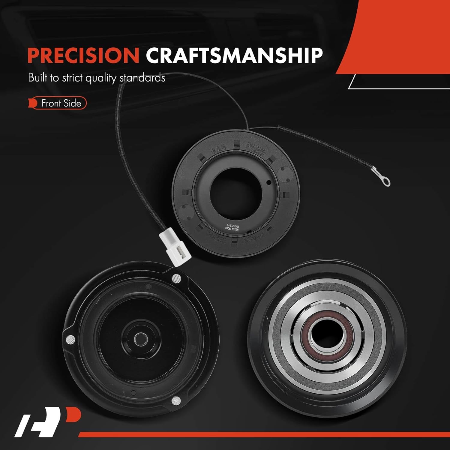 A-Premium Air Conditioner AC Compressor Clutch Kit Compatible with Toyota Camry 1987-2001, Celica 1988-1989/1996-1999, Solara 1999-2001