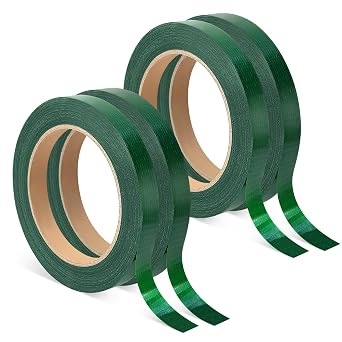 4 Roll Green Floral Tape, 1/2inch Wide Florist Tape Waterproof, Flower Wrap Tape Adhesive for Fresh Flowers Artificial Flowers Arrangements Crafts, Wedding Bouquet Florist Supplies