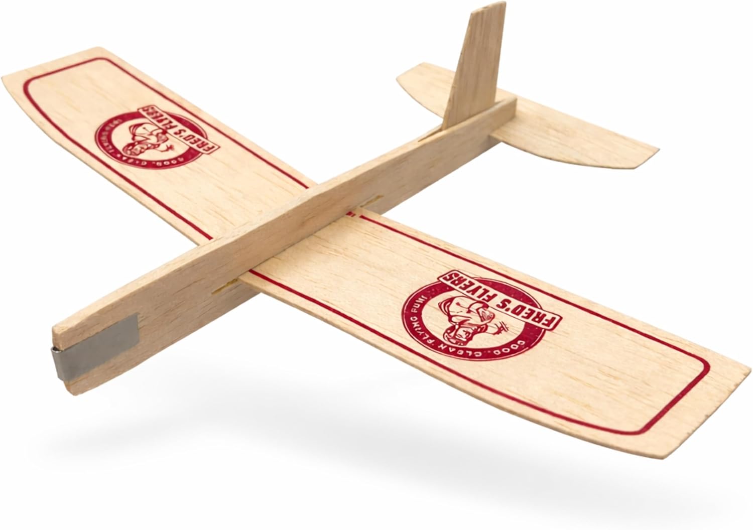 Fred's Flyers Balsa Wood Airplane Kits - 5-Pack - USA Made Wooden Glider Toy Planes for Kids