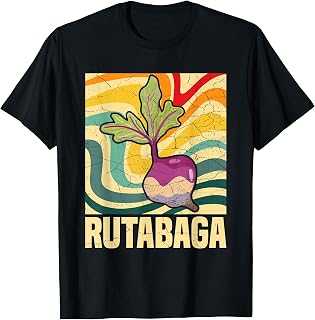 Rutabaga-themed T-Shirt for Rutabaga fans, Unisex-Adults, Unisex, Short Sleeve, T-Shirt, Black, Small