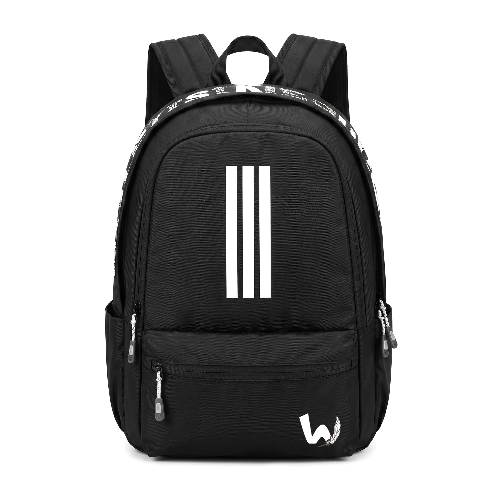 Whitefeather Compact Carry X1 Laptop Backpack (14Inch) | Waterresistant College Bag Air Cushion Comfort Straps Multipocket Organizer Lightweight Travel Daypack for Office and School (Black) | Colo...-image-14