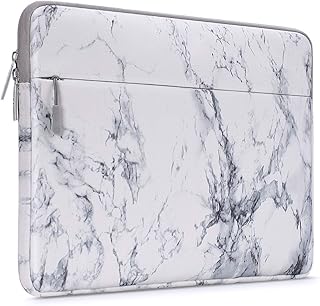 MOSISO Laptop Sleeve Compatibile con MacBook PRO 14 Pollici 2021 M1 PRO/Max A2442, Compatibile con MacBook Air/PRO Retina,13-13,3 Pollici Notebook, Tela Orizzontale La Pittura Marmo Portando Custodia