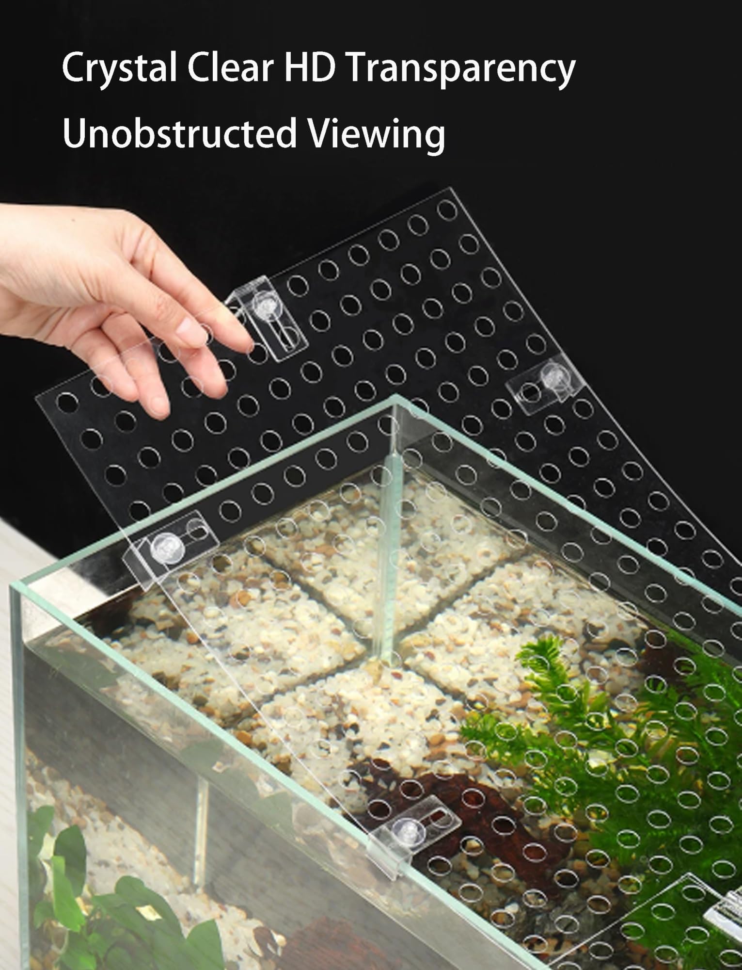 Generico Coperchio Trasparente per Acquario – Coperchi in policarbonato Personalizzabili – Coperchi Anti-Salto per acquari Aperti(100X30cm/39.4X11.8in)