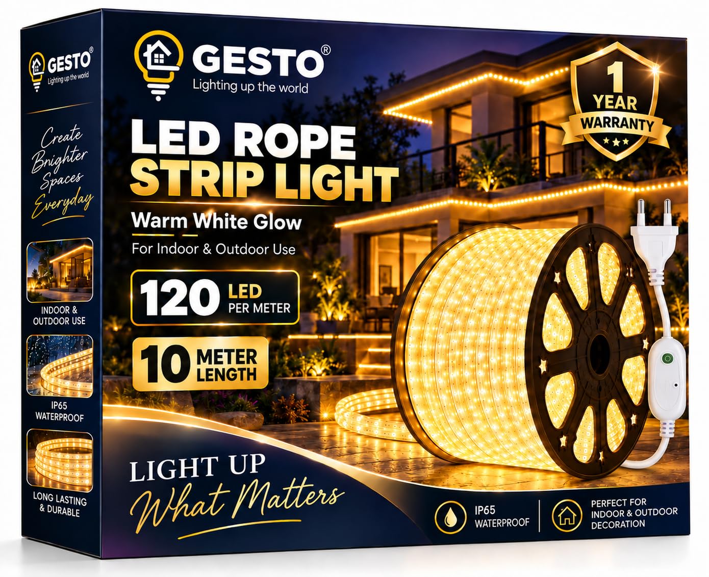 Gesto RGB LED Strip Lights - 15m Multicolor, 8 Modes -20