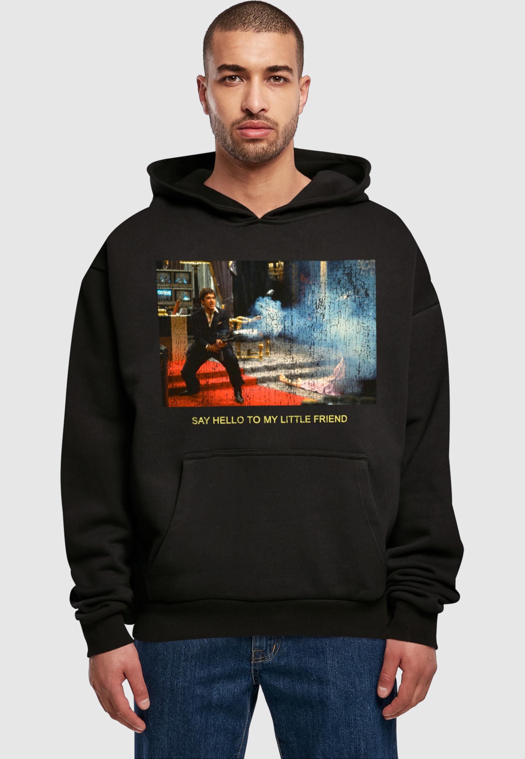 Mister Tee Mt2553-scarface Little Friend Ultraheavy Oversize Hoodie Felpa con Cappuccio Uomo (Pacco da 1)
