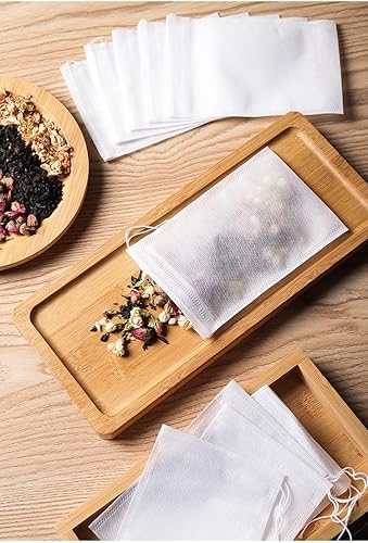 Miniatura 7 de Tea Filters 2*2.8 inch (5x 7 cm) 200 2.8*3.6 inch (7x 9 cm) 200 pieces for Loose Leaf Tea Disposable Tea Filter Bags Empty Non woven Drawstring Seal