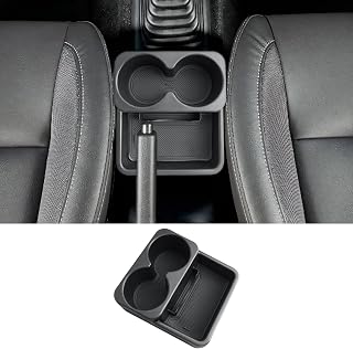 CDEFG Compatible with Suzuki Jimny FJ JB23 JB33 1998-2018 MT Center Bracket Organizer Storage Box Handbrake with Cup Holder Storage Box Jimny JB23 JB33 Accessories (Manual Gearbox)