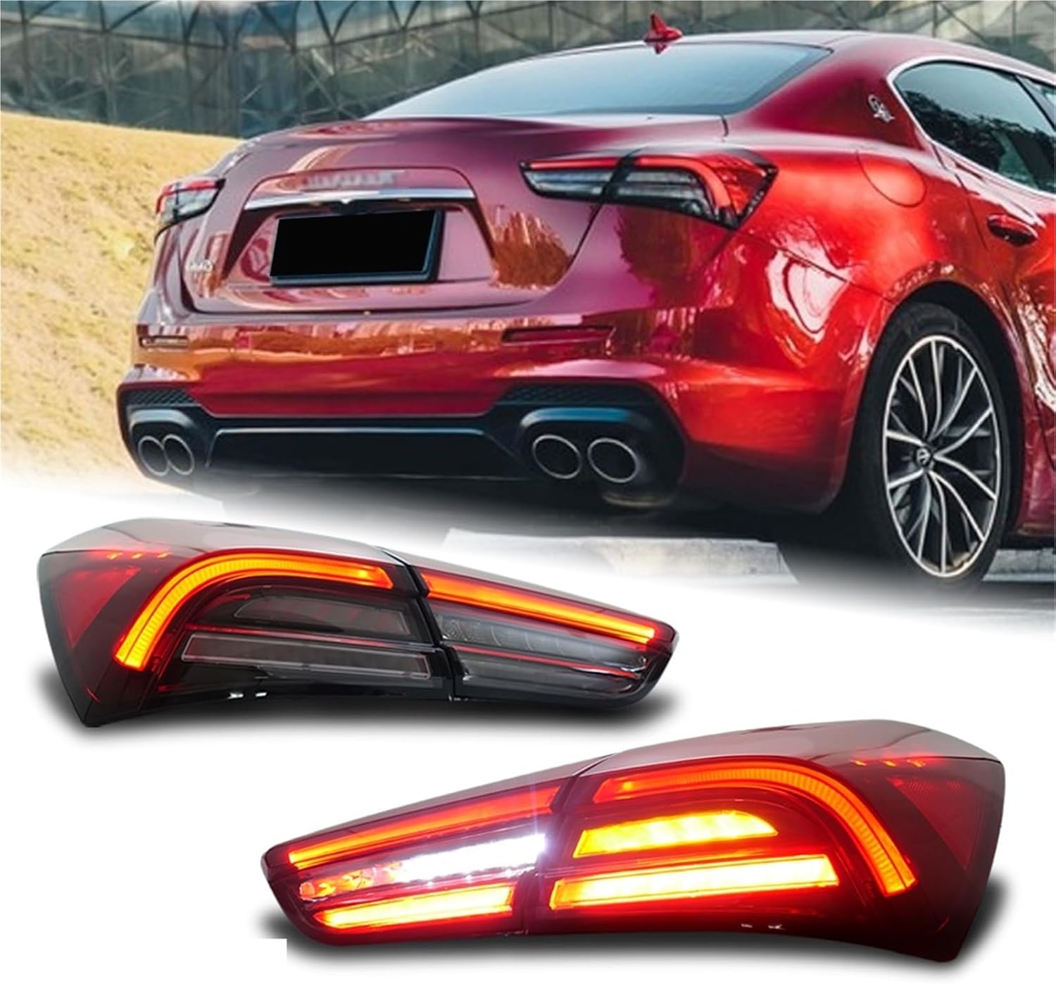 フェイスリフトスタイル LED テールライト マセラティ ギブリ M157