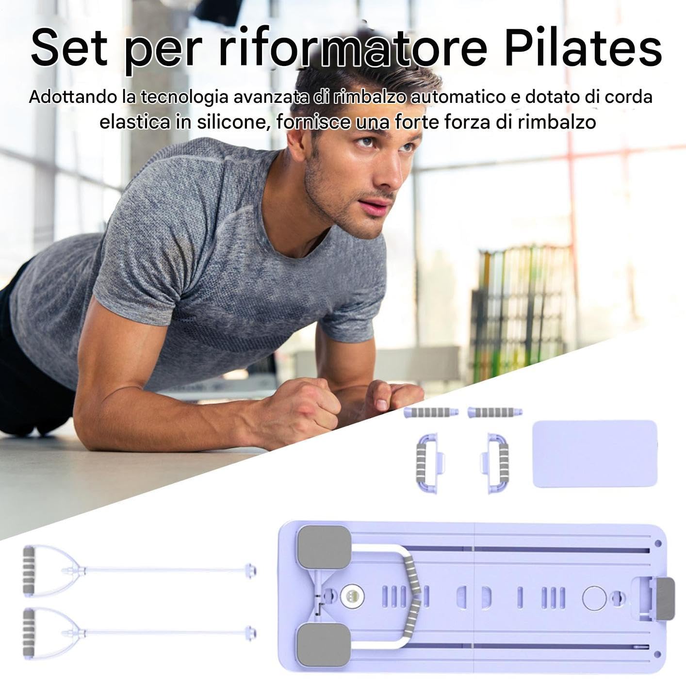Pilates Reformer Allenatore Multiuso E Core | Panca Addominale Per Macchina Pilates Casa Schiena, Gambe, Corpo, Principianti Per Casa E Palestra, Fitness