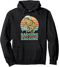 Sagging But Still Gagging Frog Funny Inappropriate Women Pullover Hoodie
