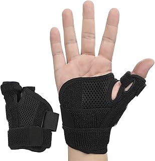 Wrist Support Brace for Carpal Tunnel,Adjustable Finger Trigger Thumb Spica Splint with Three Compression Strap for Men Women,Thumb Arthritis Brace Stabilizer for Injuries Sprains, Arthritis,Tendinosis,Pain Relief (Left)