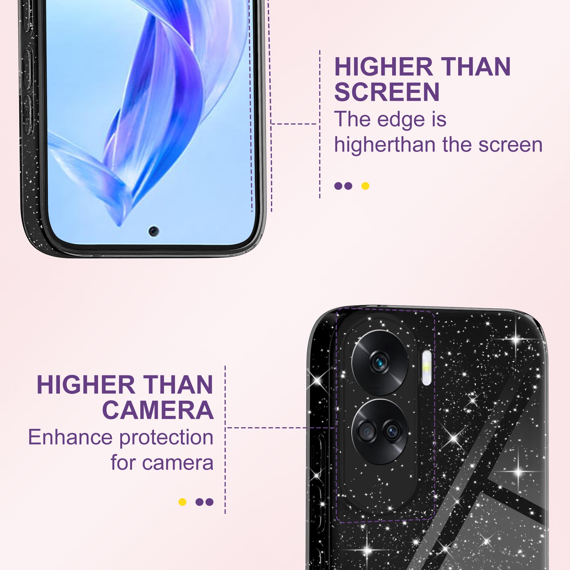 Custodia per HONOR 90 LITE / CRT-NX1 Cover GEL tpu MATTE + PELLICOLA vetro | Australia