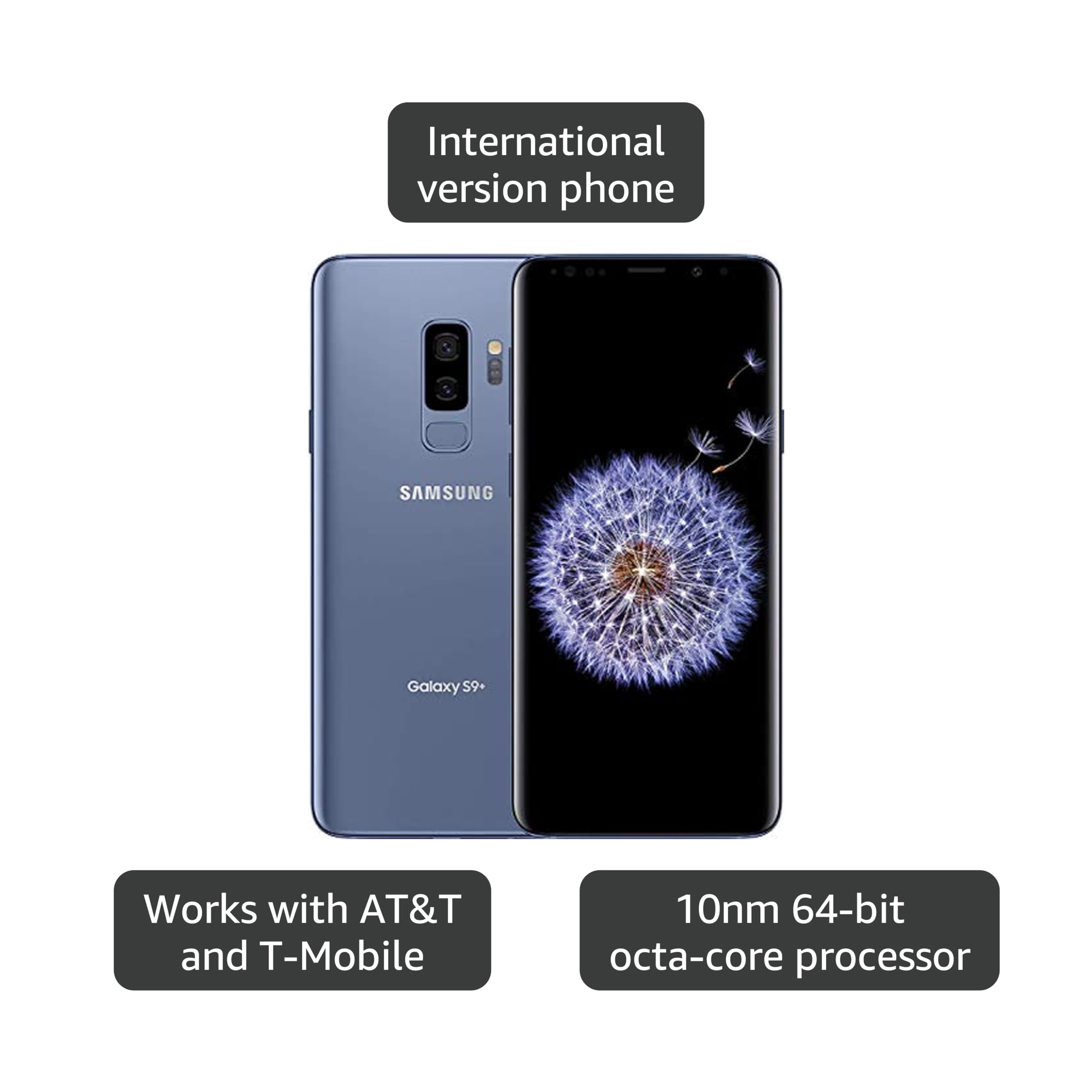 Amazon.com: Samsung Galaxy S9 Plus (SM-G965F/DS) 6GB / 128GB 6.2