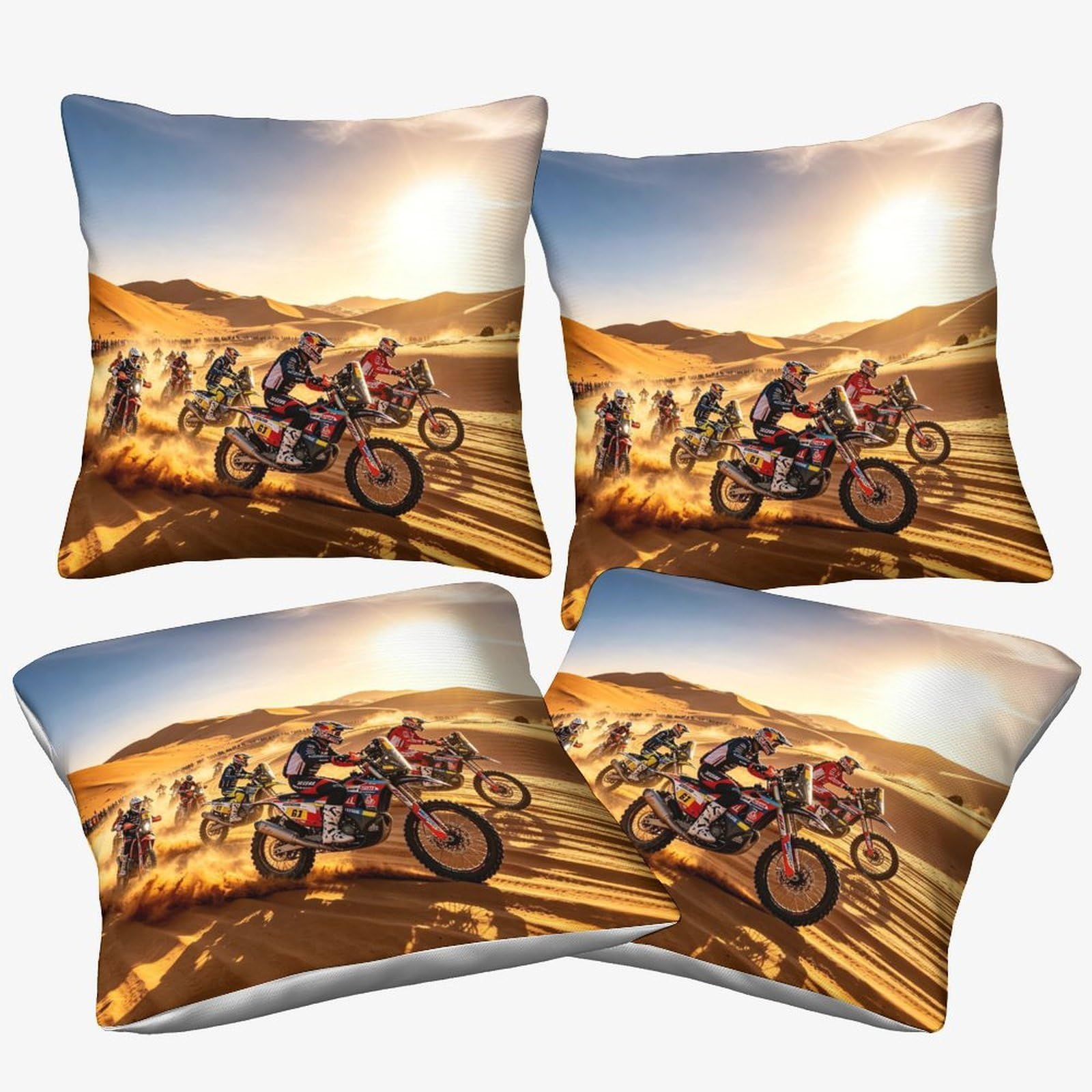 3U6c4m9k Dirt Bike-2 Dirt Bike Microfiber Cushion Cover 45X45cm, 4 Pcs, Motorcycle Race Decorative Square Throw Pillow Case For Couch Livingroom Sofa Bed